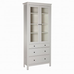 2.08.07.130.1 САГА шкаф с витриной 90 белый RU в Воткинске - votkinsk.ok-mebel.com | фото