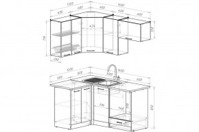 АНТИКА Кухонный гарнитур Мега Прайм (1200*1600 мм) в Воткинске - votkinsk.ok-mebel.com | фото 2