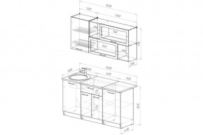 АНТИКА Кухонный гарнитур Стандарт (1600 мм) в Воткинске - votkinsk.ok-mebel.com | фото 2