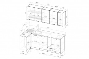 АСАЯ Кухонный гарнитур Прайм 400 (1100*2000 мм) в Воткинске - votkinsk.ok-mebel.com | фото 2