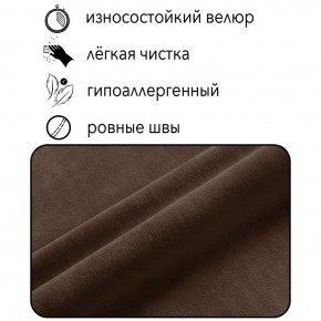 Диван Квадро Д4-ВК (велюр коричневый) 1700 в Воткинске - votkinsk.ok-mebel.com | фото 5