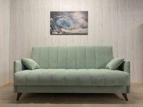 Диван Престиж-3 (НПБ) велюр Sensey mist green в Воткинске - votkinsk.ok-mebel.com | фото