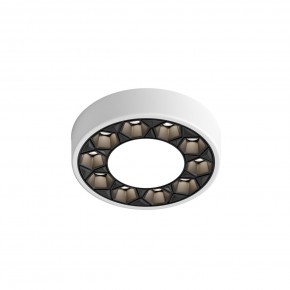 DK2440-WB Встраиваемый светильник DUAL 5+5 Вт, LED 4000K, IP 20, d90mm, белый/черный, алюминий/акрил в Воткинске - votkinsk.ok-mebel.com | фото 4