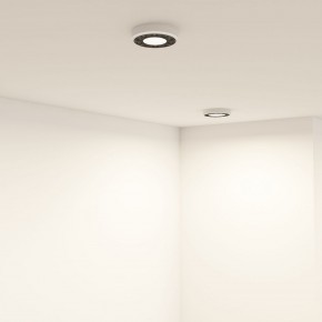 DK2440-WB Встраиваемый светильник DUAL 5+5 Вт, LED 4000K, IP 20, d90mm, белый/черный, алюминий/акрил в Воткинске - votkinsk.ok-mebel.com | фото 6
