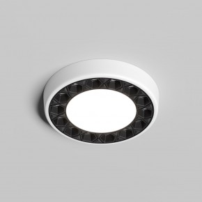 DK2441-WB Встраиваемый светильник DUAL 9+9 Вт, LED 4000K, IP 20, d120mm, белый/черный, алюминий/акрил в Воткинске - votkinsk.ok-mebel.com | фото 2