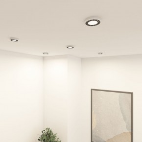 DK2441-WB Встраиваемый светильник DUAL 9+9 Вт, LED 4000K, IP 20, d120mm, белый/черный, алюминий/акрил в Воткинске - votkinsk.ok-mebel.com | фото 6
