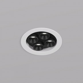 DK2510-WB Встраиваемый светильник SPACE со светодиодом d65 220V 8W 38° 4000К IP20 белый/черный алюминий в Воткинске - votkinsk.ok-mebel.com | фото