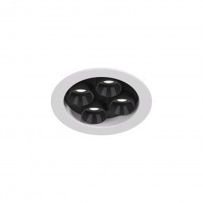 DK2510-WB Встраиваемый светильник SPACE со светодиодом d65 220V 8W 38° 4000К IP20 белый/черный алюминий в Воткинске - votkinsk.ok-mebel.com | фото 4