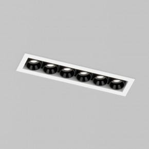DK2514-WB Встраиваемый светильник SPACE со светодиодом L126mm 220V 10W 38° 4000К IP20 белый/черный алюминий в Воткинске - votkinsk.ok-mebel.com | фото