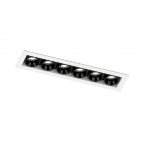 DK2514-WB Встраиваемый светильник SPACE со светодиодом L126mm 220V 10W 38° 4000К IP20 белый/черный алюминий в Воткинске - votkinsk.ok-mebel.com | фото 5