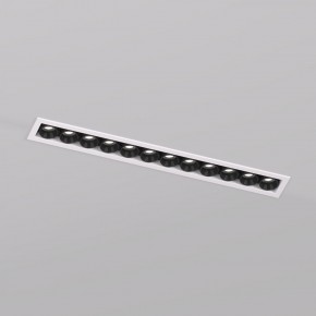 DK2515-WB Встраиваемый светильник SPACE со светодиодом L240mm 220V 20W 38° 4000К IP20 белый/черный алюминий в Воткинске - votkinsk.ok-mebel.com | фото