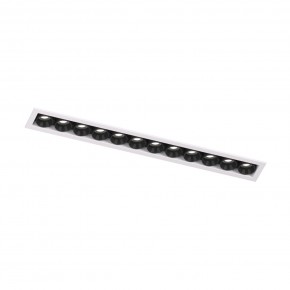DK2515-WB Встраиваемый светильник SPACE со светодиодом L240mm 220V 20W 38° 4000К IP20 белый/черный алюминий в Воткинске - votkinsk.ok-mebel.com | фото 4