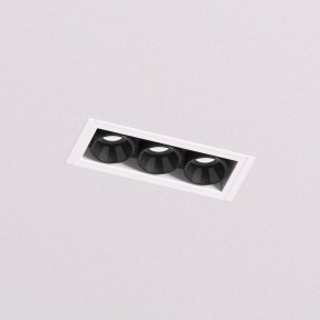 DK2530-WB Встраиваемый светильник SPACE со светодиодом под шпатлевку L69mm 220V 6W 38° 4000К IP20 белый/черный алюминий в Воткинске - votkinsk.ok-mebel.com | фото