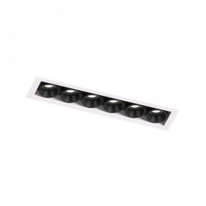 DK2531-WB Встраиваемый светильник SPACE со светодиодом под шпатлевку L126mm 220V 10W 38° 4000К IP20 белый/черный алюминий в Воткинске - votkinsk.ok-mebel.com | фото 6