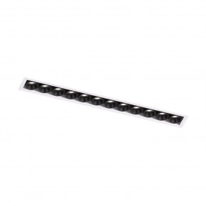 DK2532-WB Встраиваемый светильник SPACE со светодиодом под шпатлевку L240mm 220V 20W 38° 4000К IP20 белый/черный алюминий в Воткинске - votkinsk.ok-mebel.com | фото 5