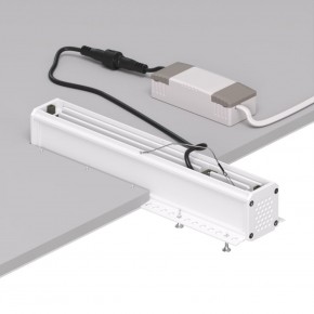 DK2532-WB Встраиваемый светильник SPACE со светодиодом под шпатлевку L240mm 220V 20W 38° 4000К IP20 белый/черный алюминий в Воткинске - votkinsk.ok-mebel.com | фото 6