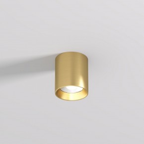 DK2610-SB Накладной светильник SHINE TUBE со светодиодом, D70*H80, IP20, 3000К, 10W, RA?90, сатинированная латунь, алюминий в Воткинске - votkinsk.ok-mebel.com | фото