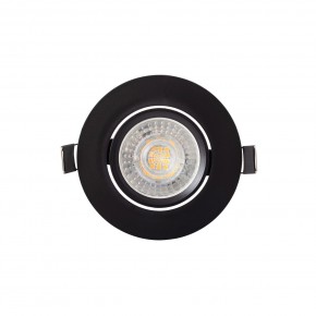 DK3020-BK Встраиваемый светильник, IP 20, 10 Вт, GU5.3, LED, черный, пластик в Воткинске - votkinsk.ok-mebel.com | фото
