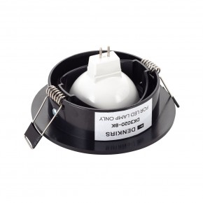DK3020-BK Встраиваемый светильник, IP 20, 10 Вт, GU5.3, LED, черный, пластик в Воткинске - votkinsk.ok-mebel.com | фото 3