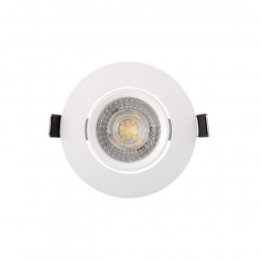 DK3020-WH Встраиваемый светильник, IP 20, 10 Вт, GU5.3, LED, белый, пластик в Воткинске - votkinsk.ok-mebel.com | фото