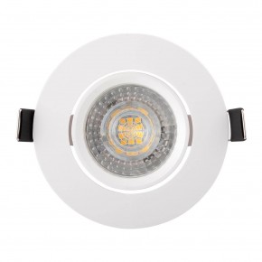 DK3020-WH Встраиваемый светильник, IP 20, 10 Вт, GU5.3, LED, белый, пластик в Воткинске - votkinsk.ok-mebel.com | фото