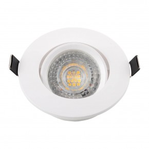 DK3020-WH Встраиваемый светильник, IP 20, 10 Вт, GU5.3, LED, белый, пластик в Воткинске - votkinsk.ok-mebel.com | фото 4