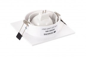 DK3021-WH Встраиваемый светильник, IP 20, 10 Вт, GU5.3, LED, белый, пластик в Воткинске - votkinsk.ok-mebel.com | фото 4