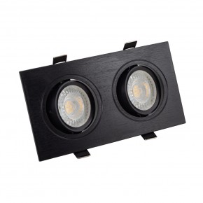 DK3022-BK Встраиваемый светильник, IP 20, 10 Вт, GU5.3, LED, черный, пластик в Воткинске - votkinsk.ok-mebel.com | фото