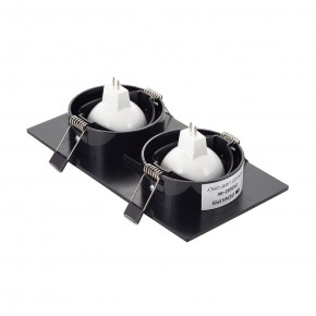 DK3022-BK Встраиваемый светильник, IP 20, 10 Вт, GU5.3, LED, черный, пластик в Воткинске - votkinsk.ok-mebel.com | фото 3