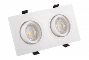 DK3022-WH Встраиваемый светильник, IP 20, 10 Вт, GU5.3, LED, белый, пластик в Воткинске - votkinsk.ok-mebel.com | фото