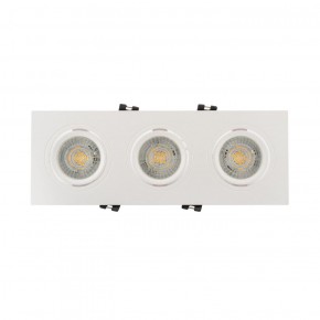 DK3023-WH Встраиваемый светильник, IP 20, 10 Вт, GU5.3, LED, белый, пластик в Воткинске - votkinsk.ok-mebel.com | фото 2