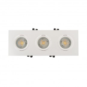 DK3023-WH Встраиваемый светильник, IP 20, 10 Вт, GU5.3, LED, белый, пластик в Воткинске - votkinsk.ok-mebel.com | фото