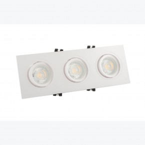 DK3023-WH Встраиваемый светильник, IP 20, 10 Вт, GU5.3, LED, белый, пластик в Воткинске - votkinsk.ok-mebel.com | фото 2