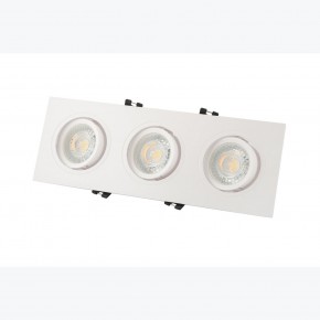 DK3023-WH Встраиваемый светильник, IP 20, 10 Вт, GU5.3, LED, белый, пластик в Воткинске - votkinsk.ok-mebel.com | фото 3