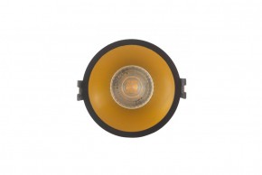 DK3026-BG Встраиваемый светильник, IP 20, 10 Вт, GU5.3, LED, черный/золотой, пластик в Воткинске - votkinsk.ok-mebel.com | фото