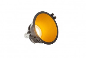 DK3026-BG Встраиваемый светильник, IP 20, 10 Вт, GU5.3, LED, черный/золотой, пластик в Воткинске - votkinsk.ok-mebel.com | фото 3