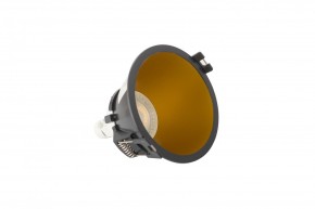 DK3026-BG Встраиваемый светильник, IP 20, 10 Вт, GU5.3, LED, черный/золотой, пластик в Воткинске - votkinsk.ok-mebel.com | фото 4