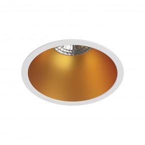 DK3026-WG Встраиваемый светильник, IP 20, 10 Вт, GU5.3, LED, белый/золотой, пластик в Воткинске - votkinsk.ok-mebel.com | фото