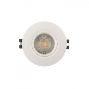 DK3028-WH Встраиваемый светильник, IP 20, 10 Вт, GU5.3, LED, белый, пластик в Воткинске - votkinsk.ok-mebel.com | фото 1