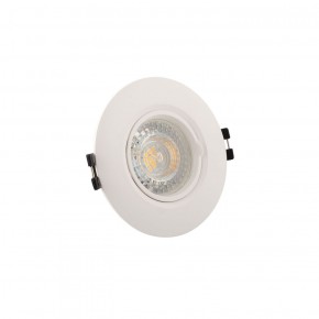 DK3028-WH Встраиваемый светильник, IP 20, 10 Вт, GU5.3, LED, белый, пластик в Воткинске - votkinsk.ok-mebel.com | фото 2