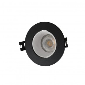 DK3061-BK+WH Встраиваемый светильник, IP 20, 10 Вт, GU5.3, LED, черный/белый, пластик в Воткинске - votkinsk.ok-mebel.com | фото