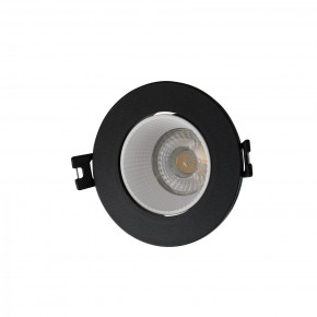 DK3061-BK+WH Встраиваемый светильник, IP 20, 10 Вт, GU5.3, LED, черный/белый, пластик в Воткинске - votkinsk.ok-mebel.com | фото