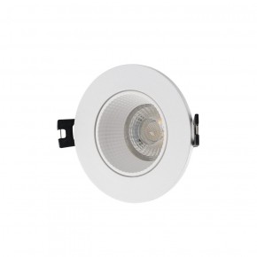 DK3061-WH Встраиваемый светильник, IP 20, 10 Вт, GU5.3, LED, белый/белый, пластик в Воткинске - votkinsk.ok-mebel.com | фото