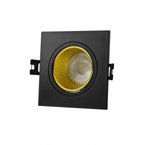 DK3071-BK+YE Встраиваемый светильник, IP 20, 10 Вт, GU5.3, LED, черный/желтый, пластик в Воткинске - votkinsk.ok-mebel.com | фото