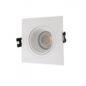 DK3071-WH Встраиваемый светильник, IP 20, 10 Вт, GU5.3, LED, белый/белый, пластик в Воткинске - votkinsk.ok-mebel.com | фото 1