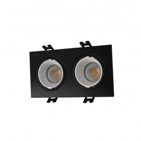 DK3072-BK+WH Встраиваемый светильник, IP 20, 10 Вт, GU5.3, LED, черный/белый, пластик в Воткинске - votkinsk.ok-mebel.com | фото