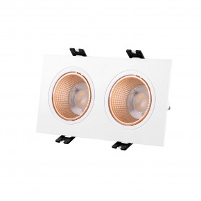 DK3072-WBR Встраиваемый светильник, IP 20, 10 Вт, GU5.3, LED, белый/бронзовый, пластик в Воткинске - votkinsk.ok-mebel.com | фото