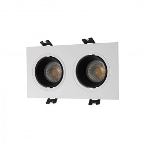 DK3072-WH+BK Встраиваемый светильник, IP 20, 10 Вт, GU5.3, LED, белый/черный, пластик в Воткинске - votkinsk.ok-mebel.com | фото