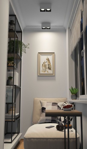 DK3085-WB+WH Светильник накладной IP 20, 10 Вт, GU5.3, LED, бело-черный/белый, пластик в Воткинске - votkinsk.ok-mebel.com | фото 2