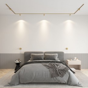 DK5072-SB Бра SHINE WALL со светодиодом, D104*H68, IP20, 3000К, 3W, RA?90, сатинированная латунь, алюминий в Воткинске - votkinsk.ok-mebel.com | фото 4